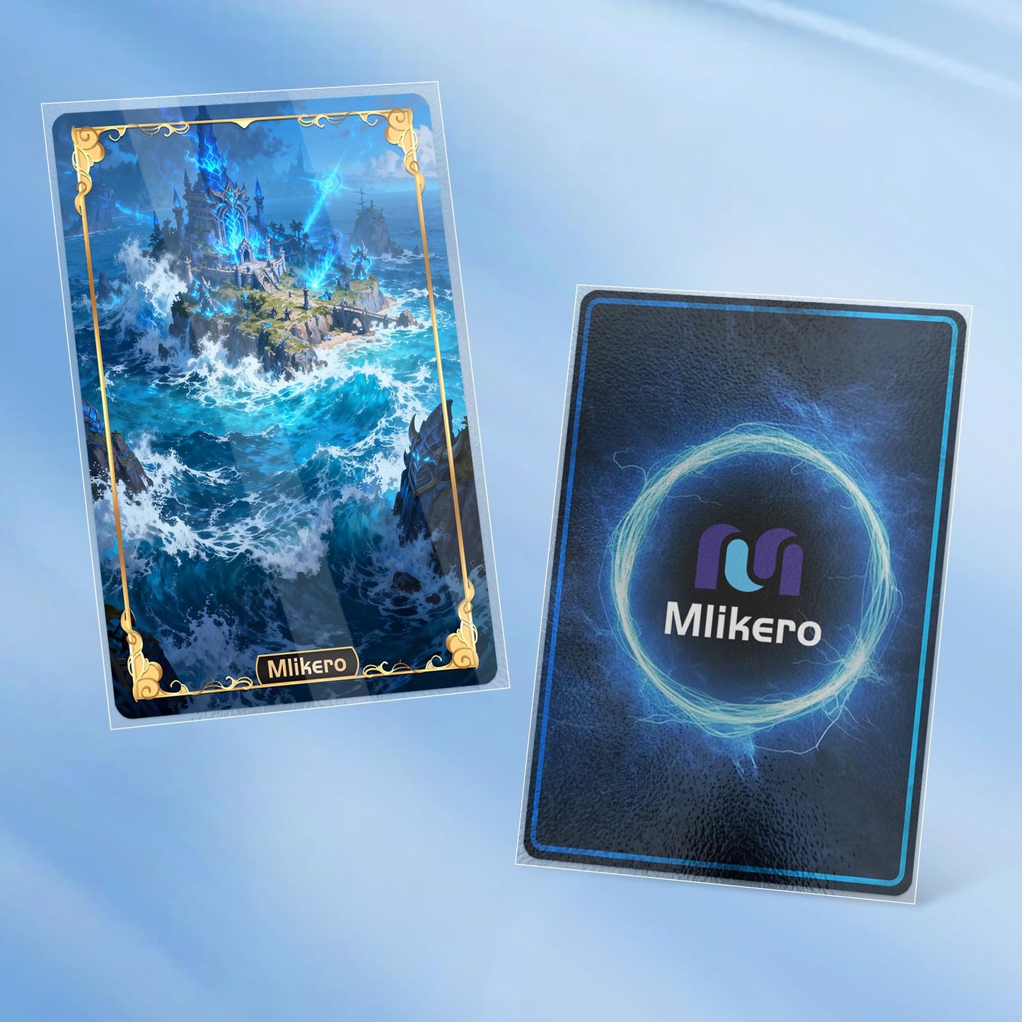 MLikero 1000-Pack Card Sleeves – Matte Clear, 66×91mm (Non-PVC)