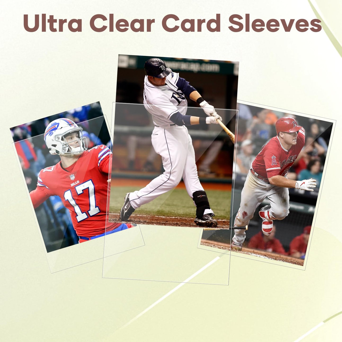 Mlikero 3000 Card Sleeves – Clear 66x91mm for MTG, TCG & Baseball Cards