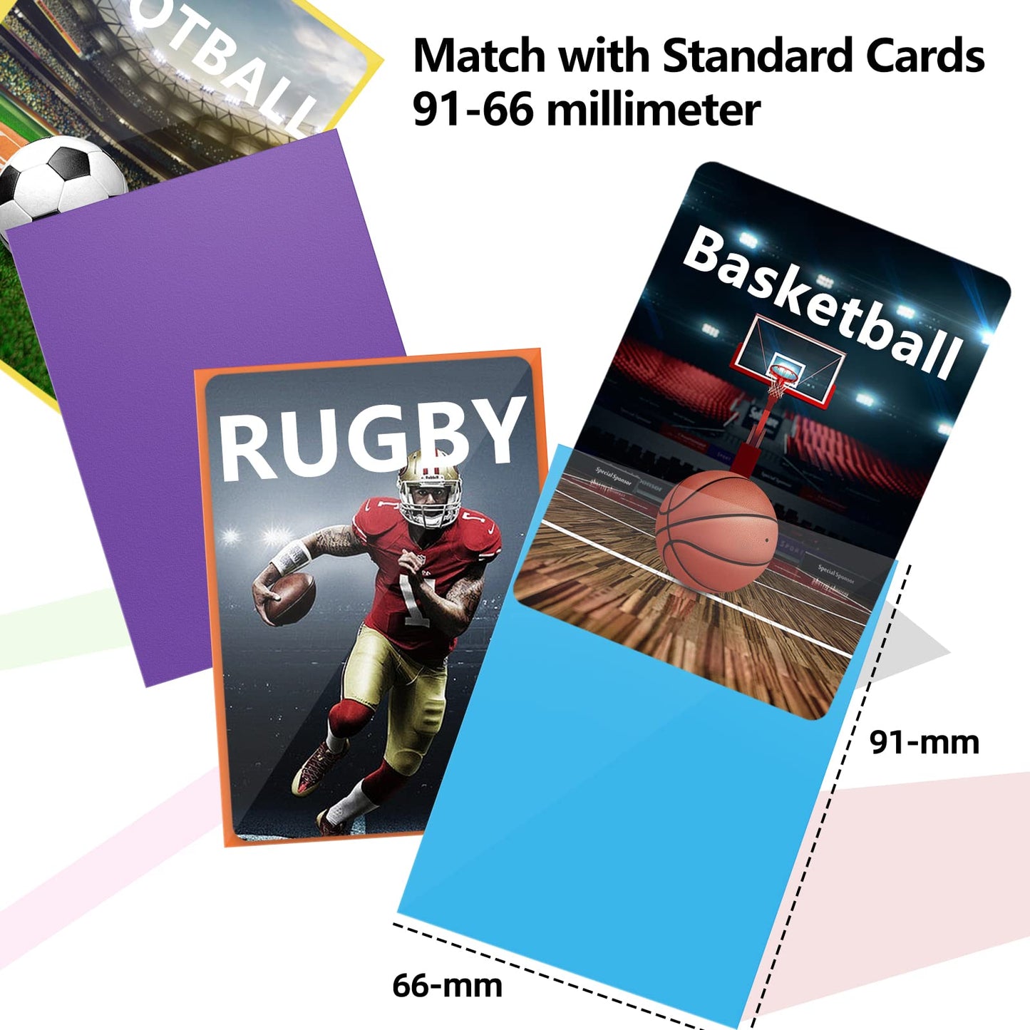 MLIKERO 1000-Count Card Sleeves – 10-Color Pack, Standard 66x91mm for MTG & Sports Cards