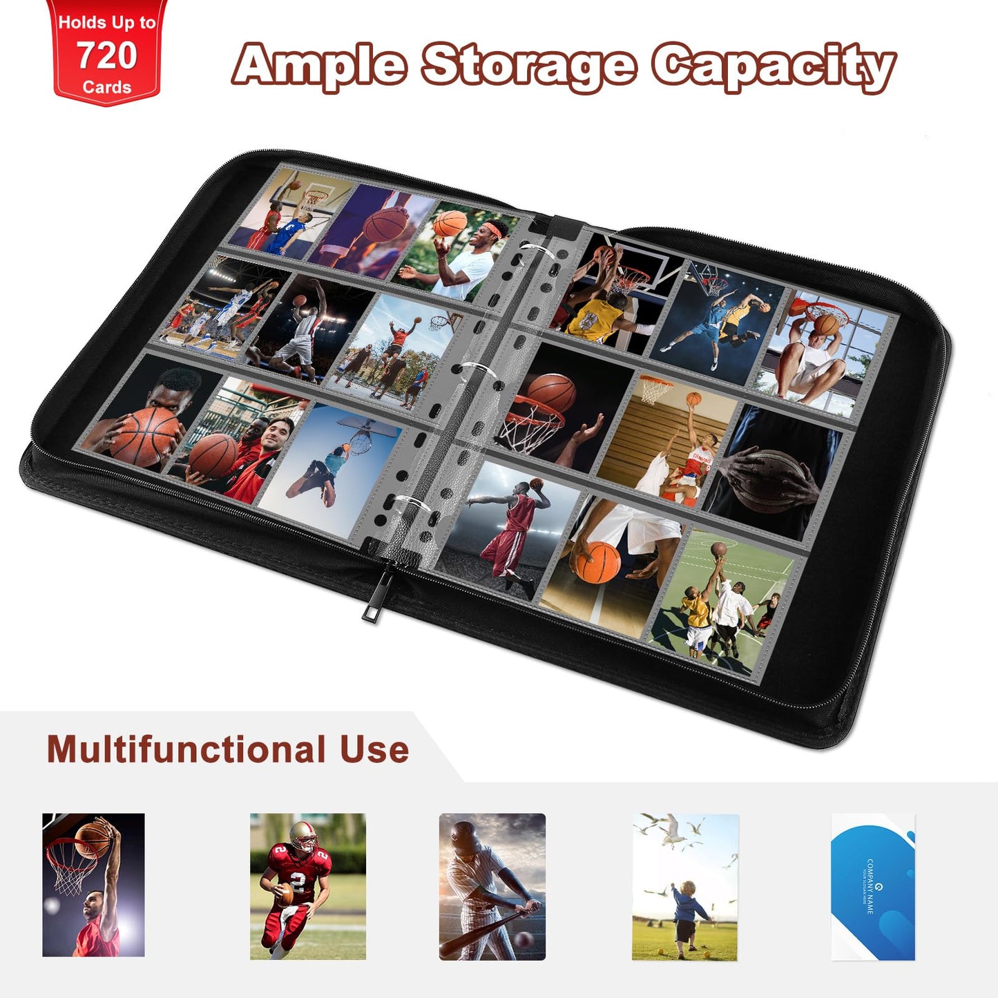 Mlikero Basketball Card Binder 720 Pocket – Premium Display & Storage