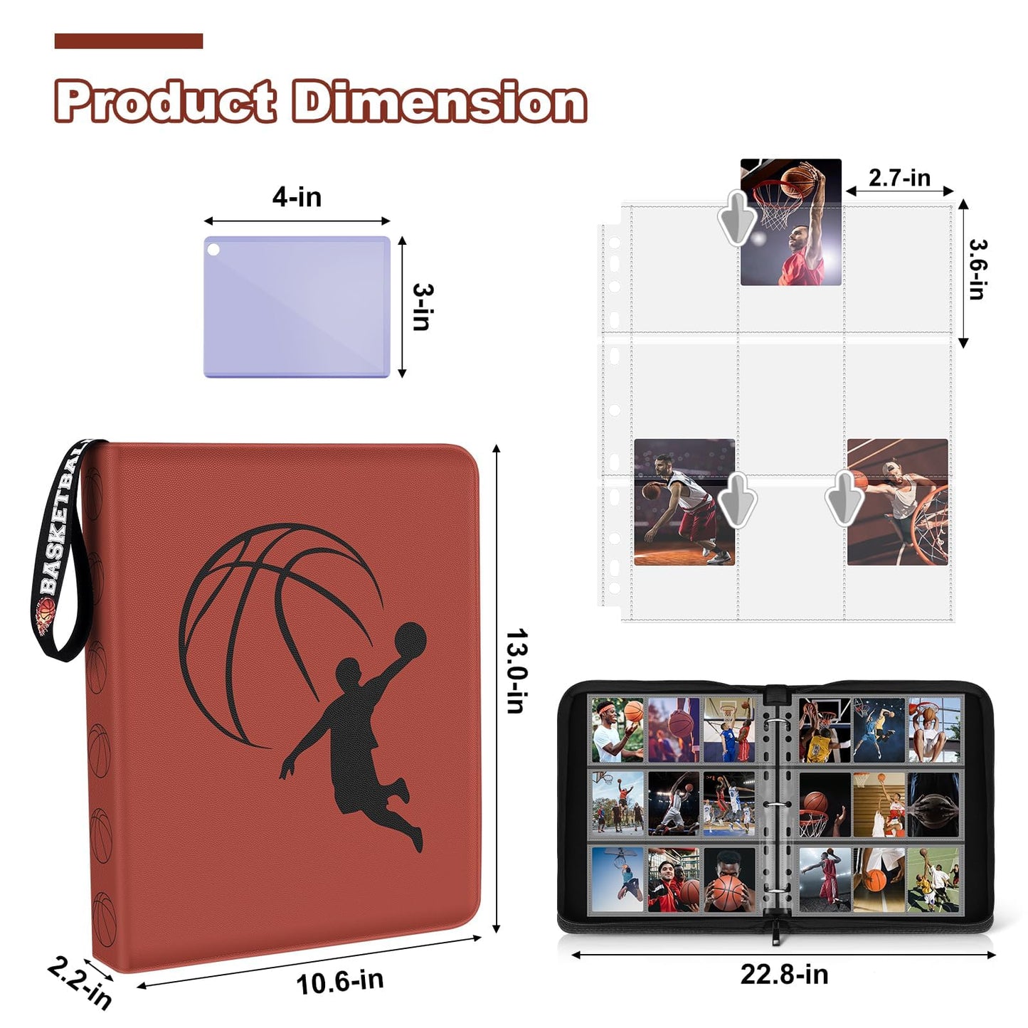 Mlikero Basketball Card Binder 720 Pocket – Premium Display & Storage