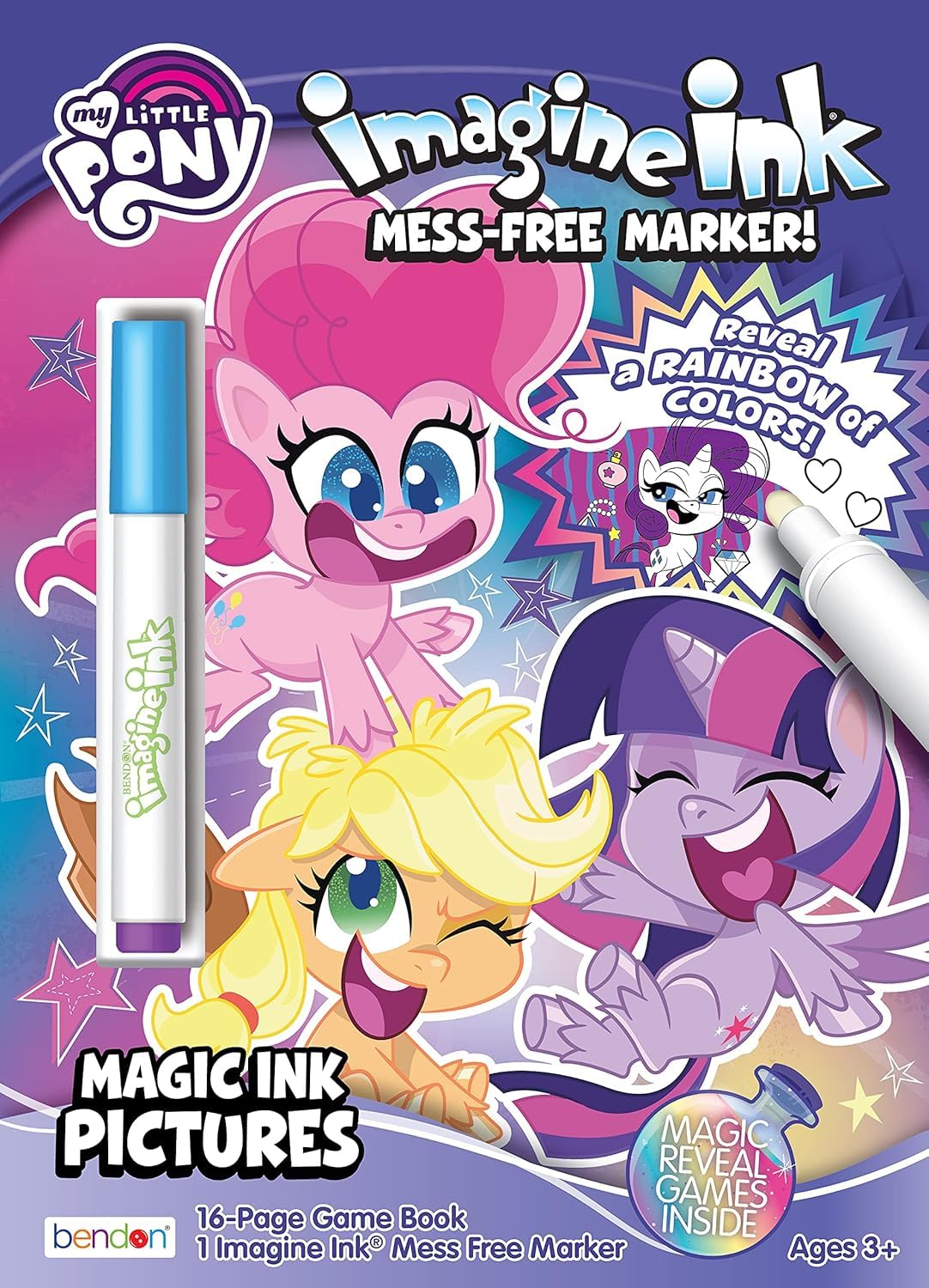 My Little Pony Coloring Book Super Set – 4-Book Bundle with Games, Puzzles, Stickers | MLP Party Supplies