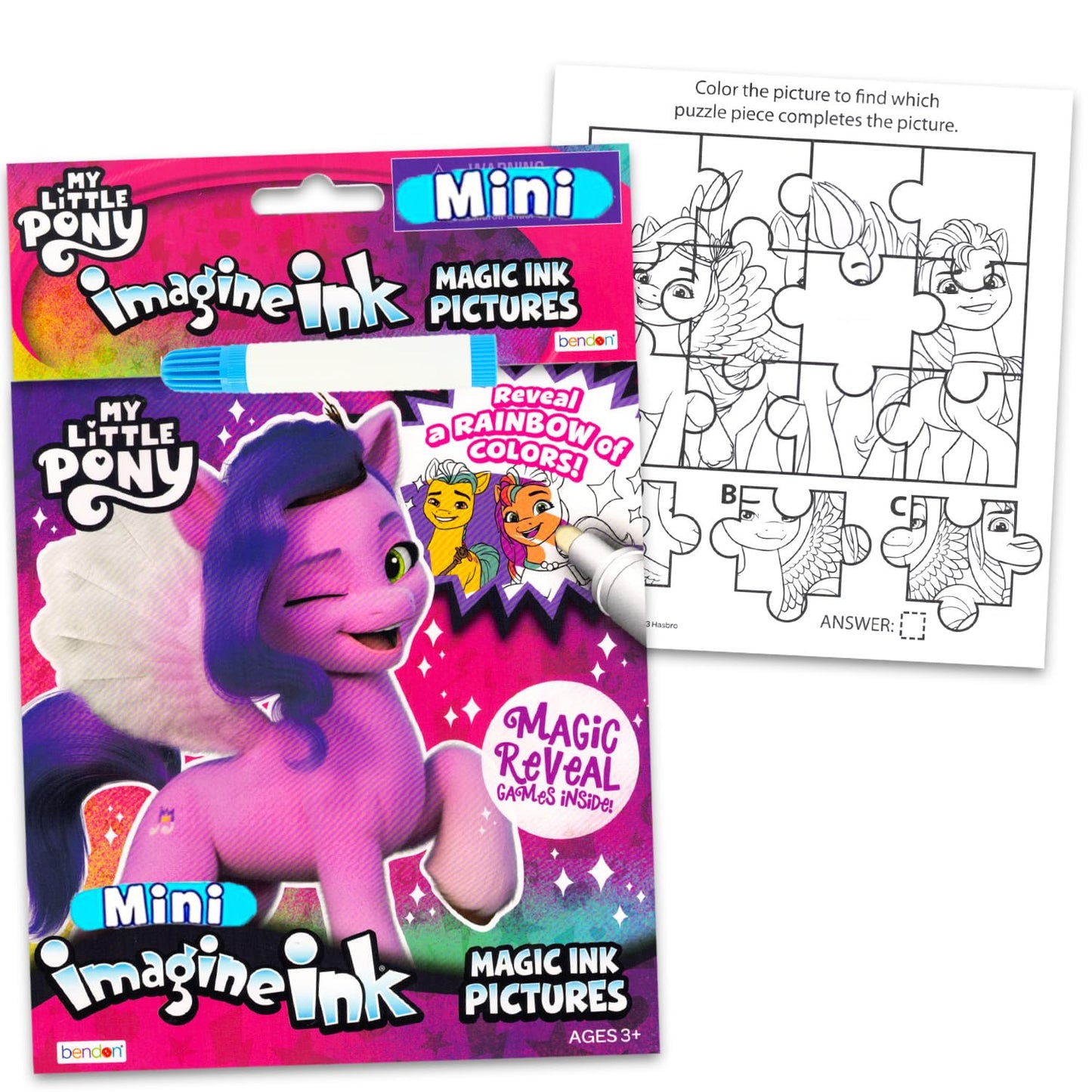 My Little Pony Coloring Book Super Set – 4-Book Bundle with Games, Puzzles, Stickers | MLP Party Supplies