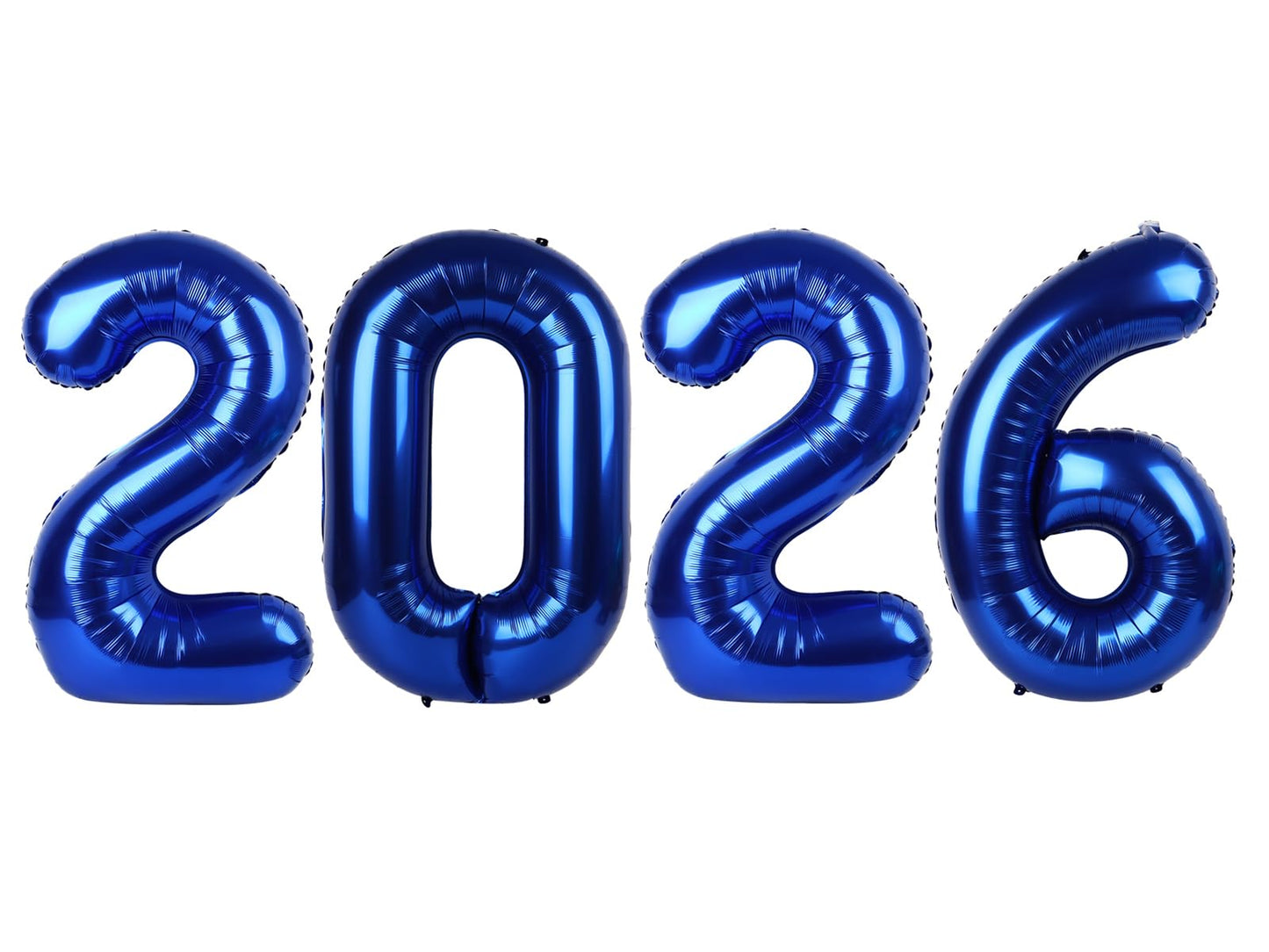 Mluchee 2026 Navy Blue 40-Inch Number Balloon – NYE & Graduation Decor