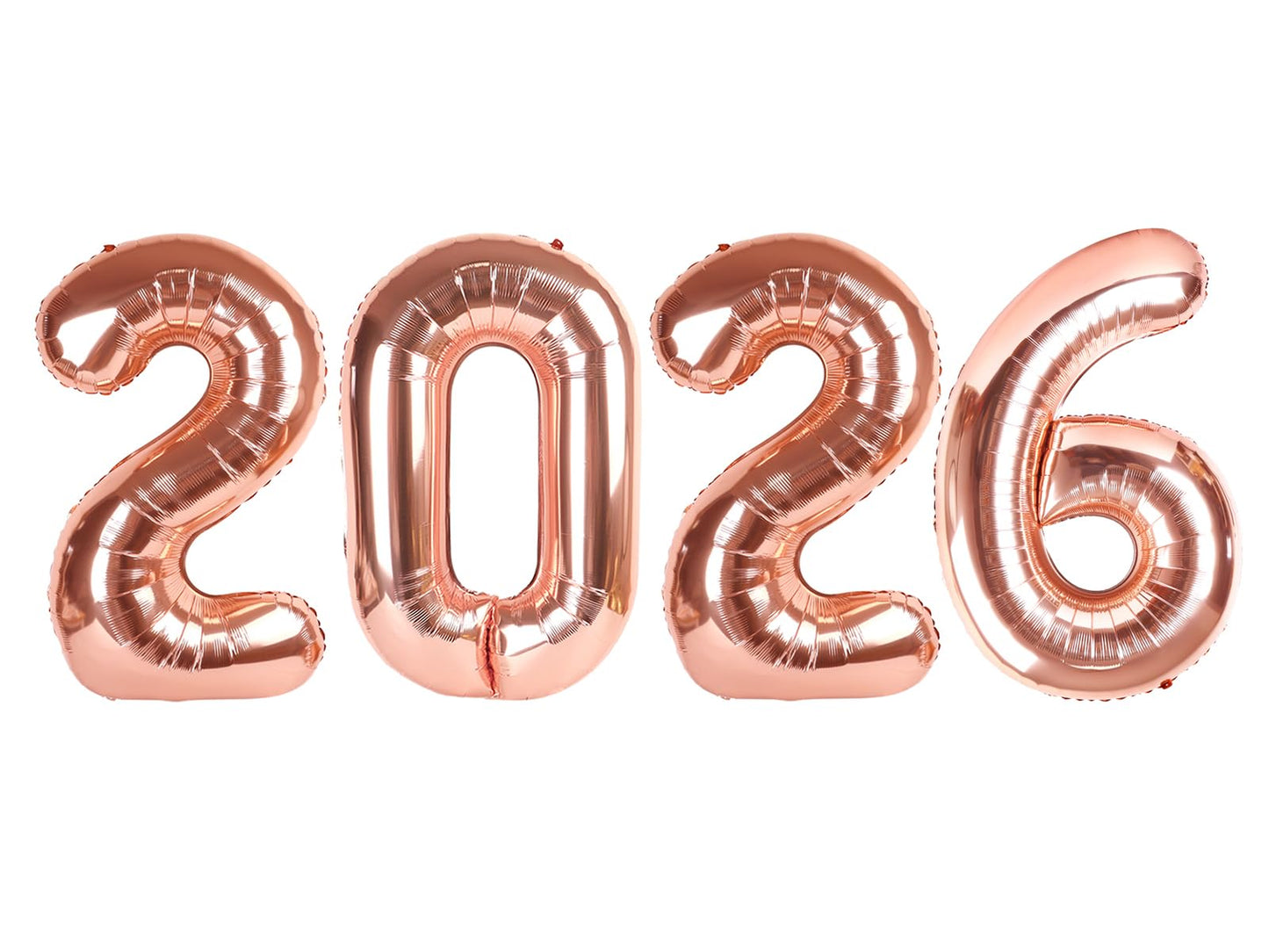 Mluchee 2026 Number Balloon 40 Inch | New Year's Eve Decor, Graduation & Birthday Parties