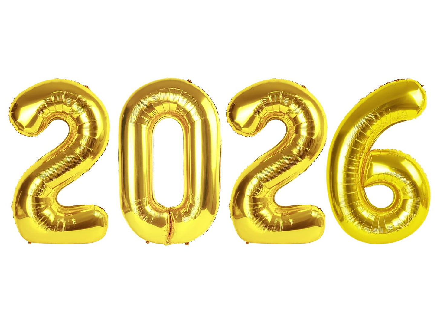 Mluchee 2026 40-Inch Number Balloon | New Year's Eve & Graduation Decor