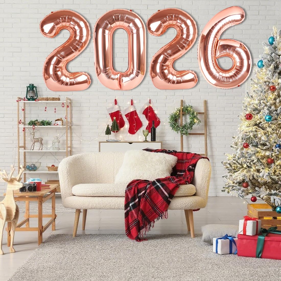 Mluchee 2026 Number Balloon 40 Inch | New Year's Eve Decor, Graduation & Birthday Parties