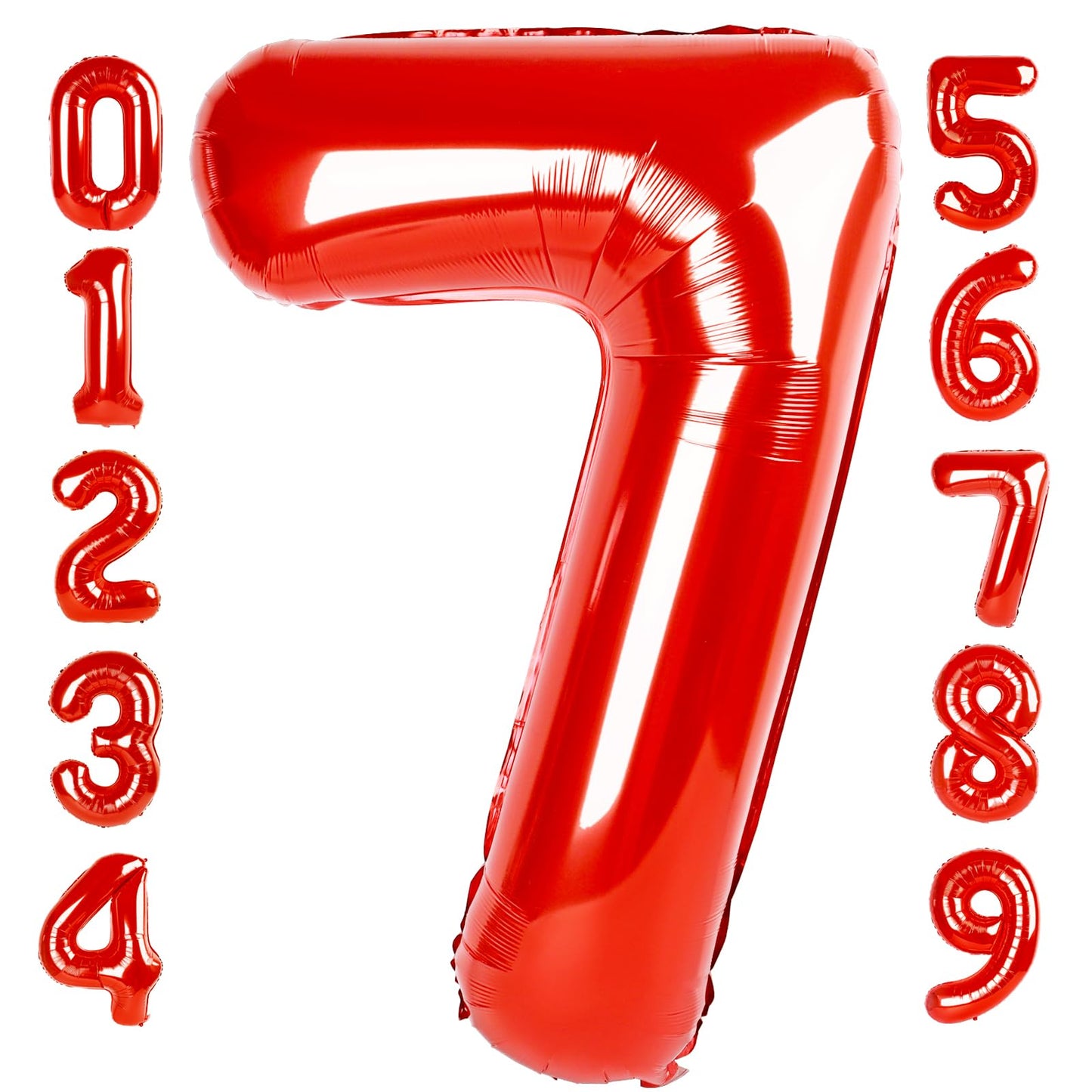Mluchee 40-Inch Number Balloon 7 – Giant Birthday & Celebration Decor