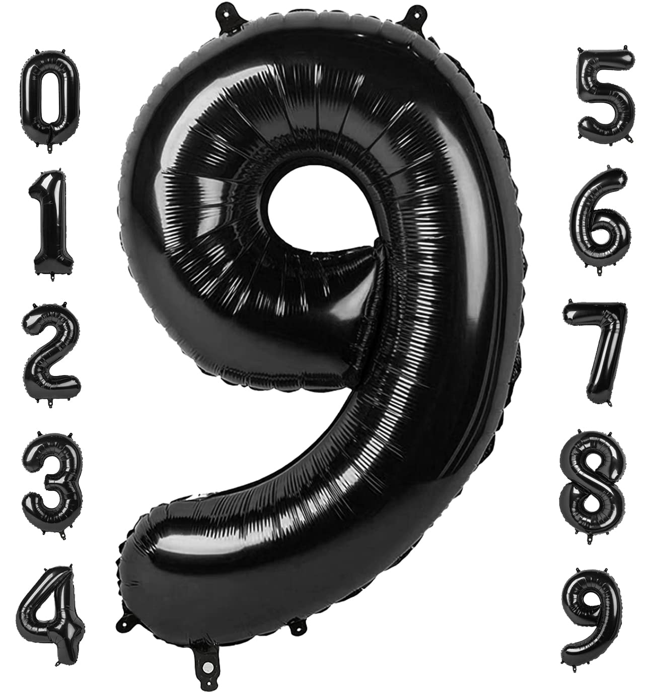 Mluchee 40-Inch Number Balloon 9 – Giant Celebration Decor for Birthdays, Engagements, Weddings