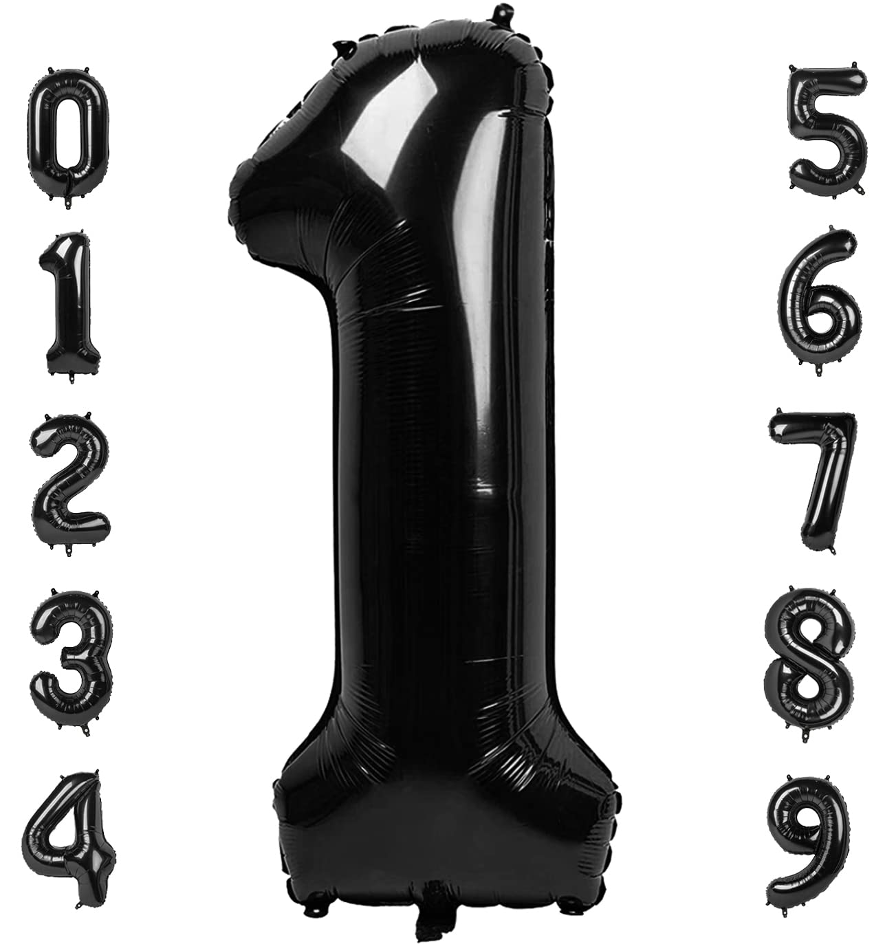 Mluchee 40-Inch Black Number Balloon – 1 Balloon for Birthday Parties & Celebrations