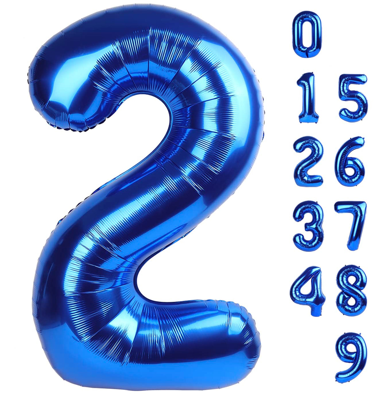 Mluchee 40-Inch Navy Blue Number Balloon - Birthday & Event Decor