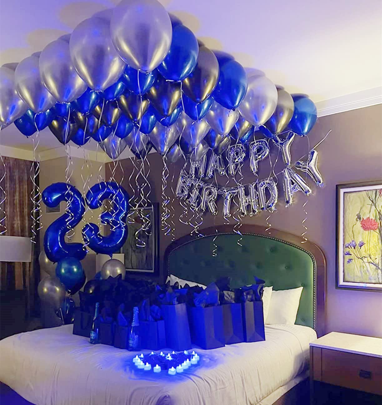 Mluchee 40-Inch Navy Blue Number 3 Balloon | Giant 3rd Birthday Party Decor
