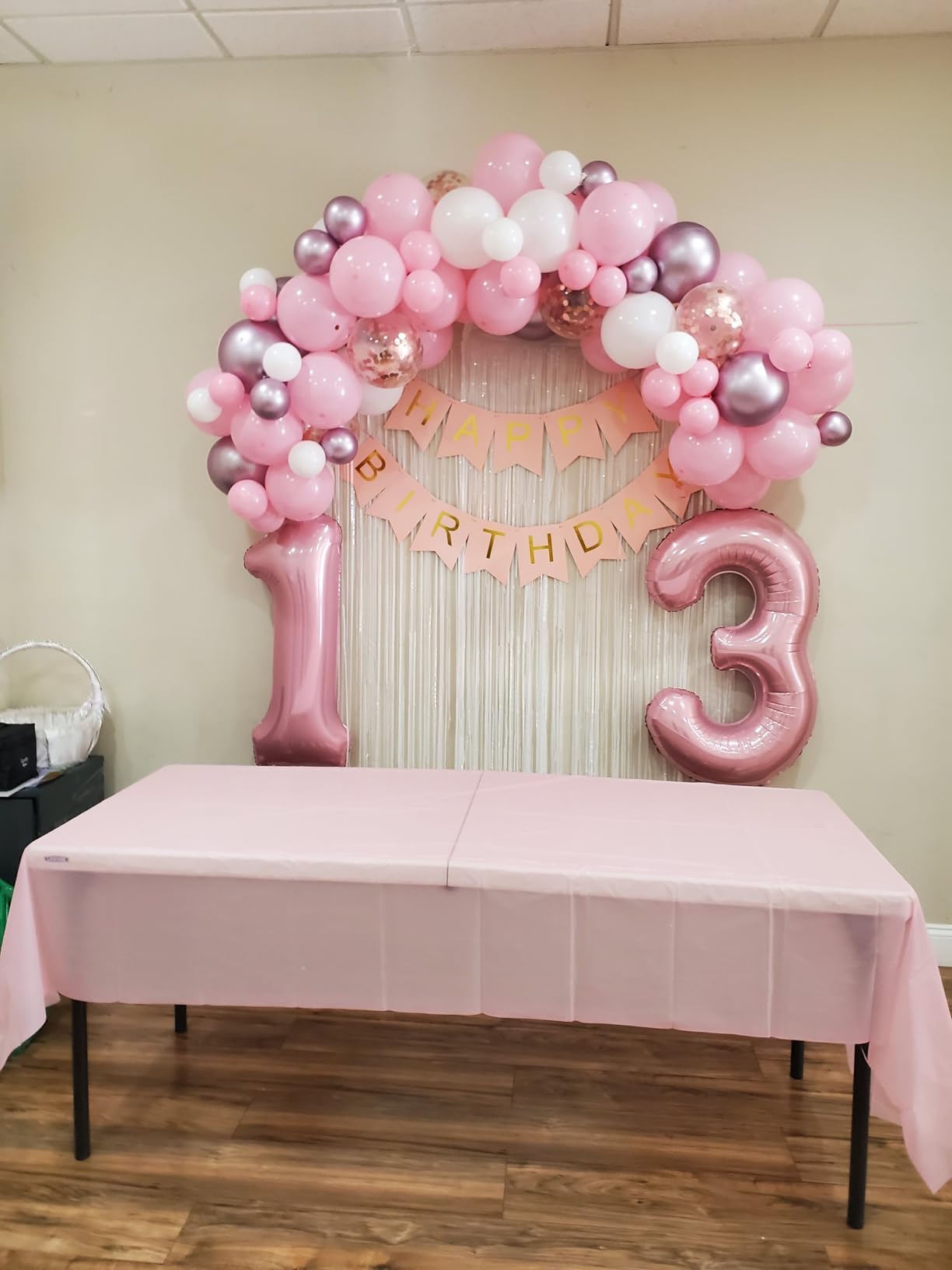 Mluchee 40-Inch Number Balloon – Pearl Pink for Birthday & Party Decor