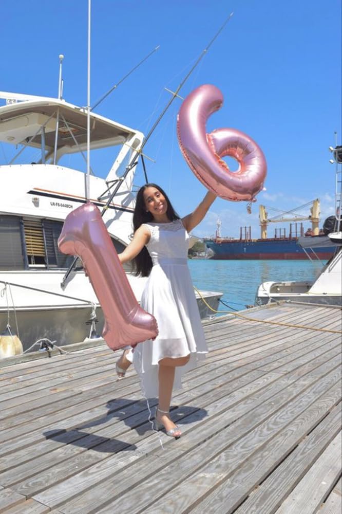 Mluchee 40-Inch Pearl Pink Number 9 Balloon for Parties