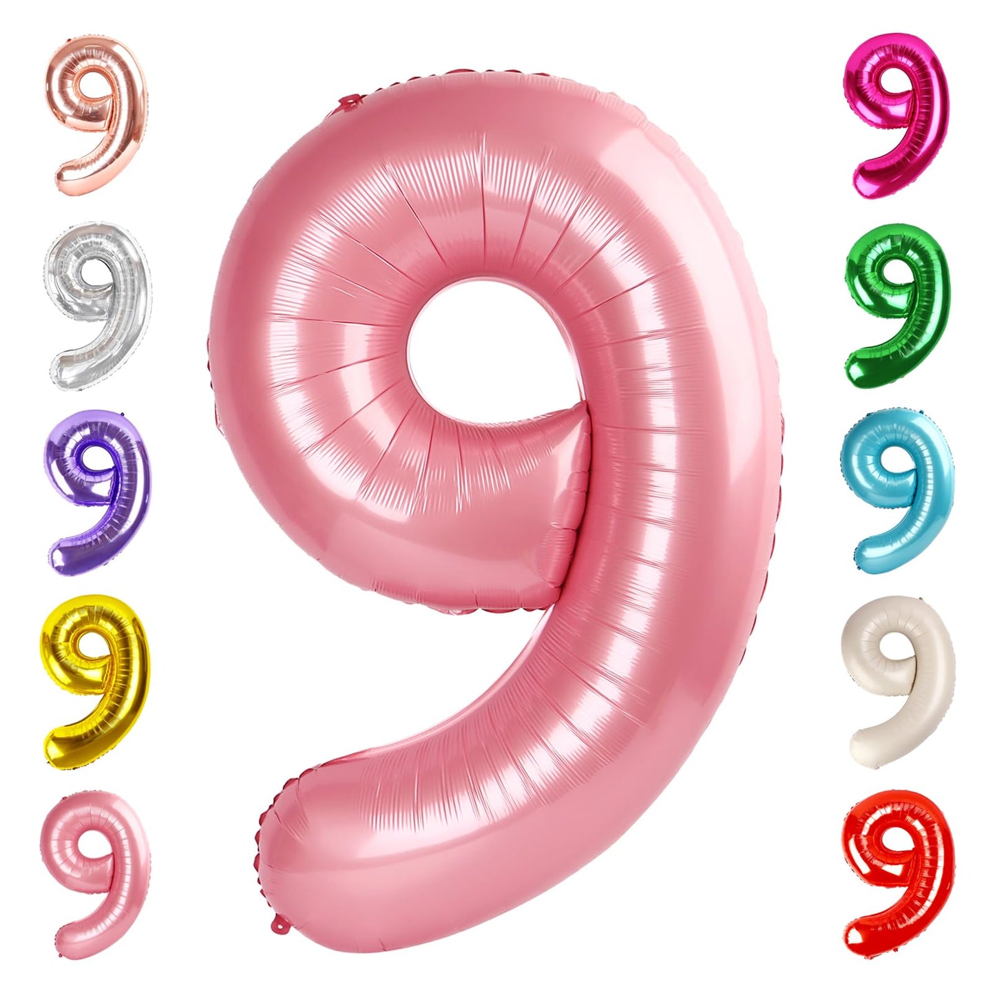 Mluchee 40-Inch Pearl Pink Number 9 Balloon for Parties