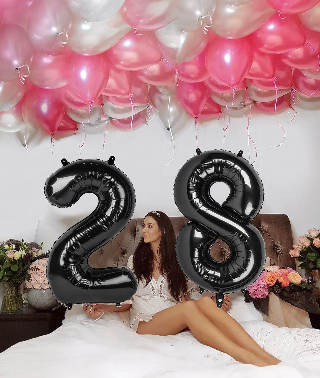 Mluchee Balloon Numbers 40 Inch – Five Big Balloons for 5th Birthday, Wedding & Party Decor