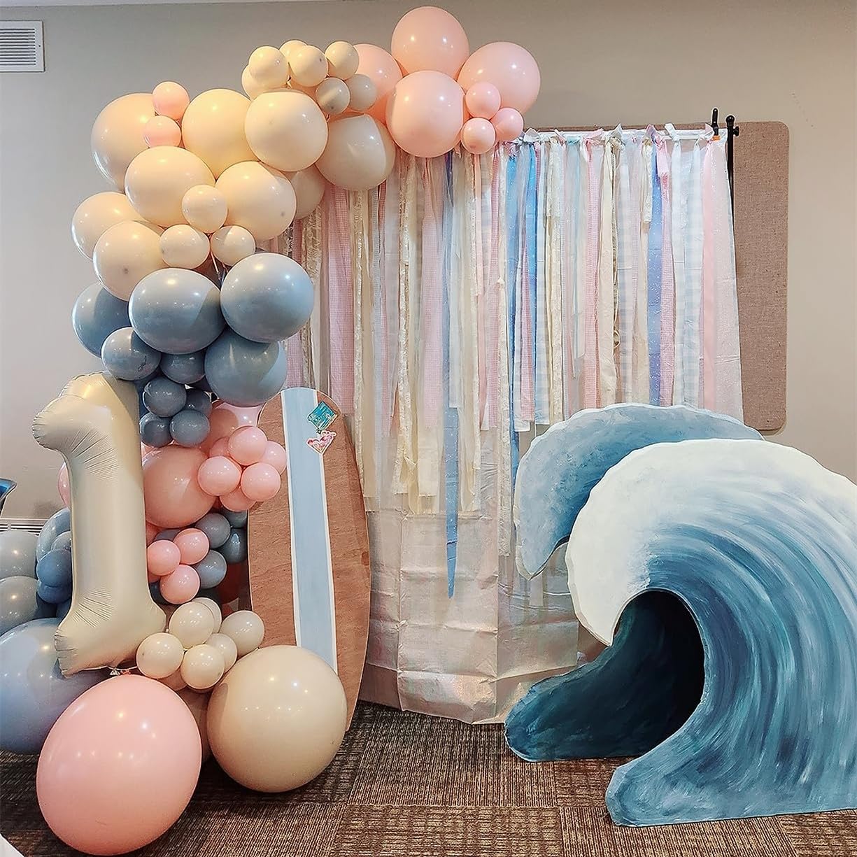 Mluchee 40-Inch Number Balloon – Cream White Giant Birthday Decor for 1st Birthday & Photos
