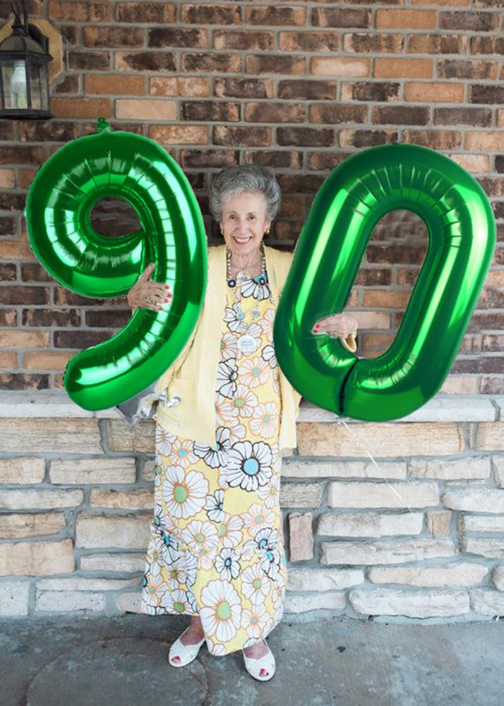 Mluchee 40-Inch Dark Green Number 9 Balloon | Giant Birthday & Event Decor