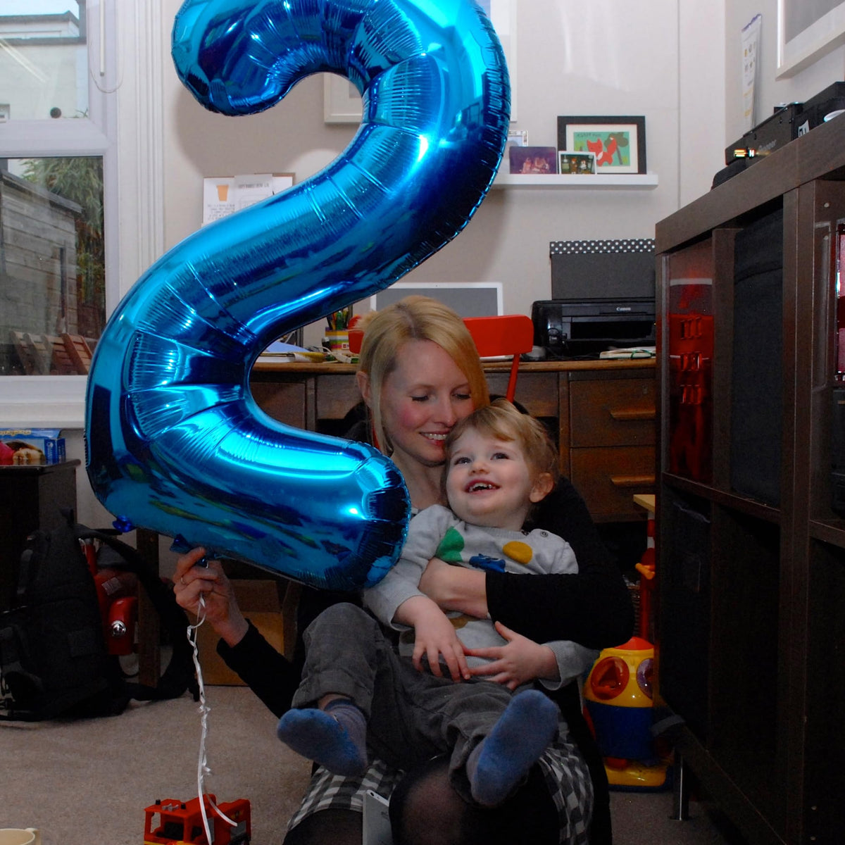 Mluchee 40-Inch Navy Blue Number Balloon - Birthday & Event Decor