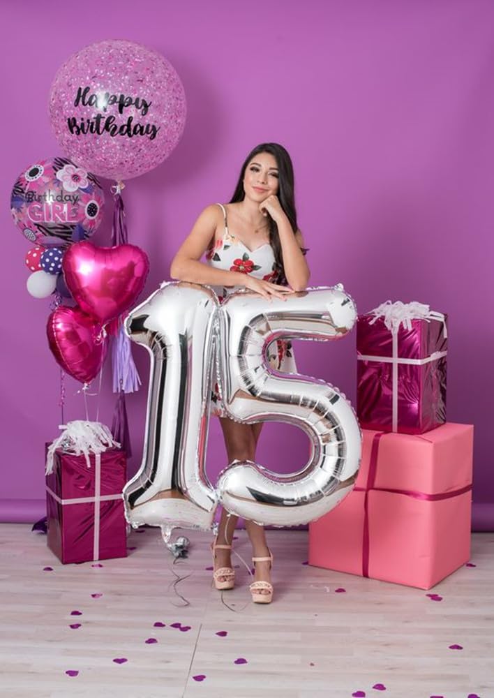 Mluchee 40-Inch Number Balloon – Silver 1 Balloon for 1st Birthday & Big Celebrations