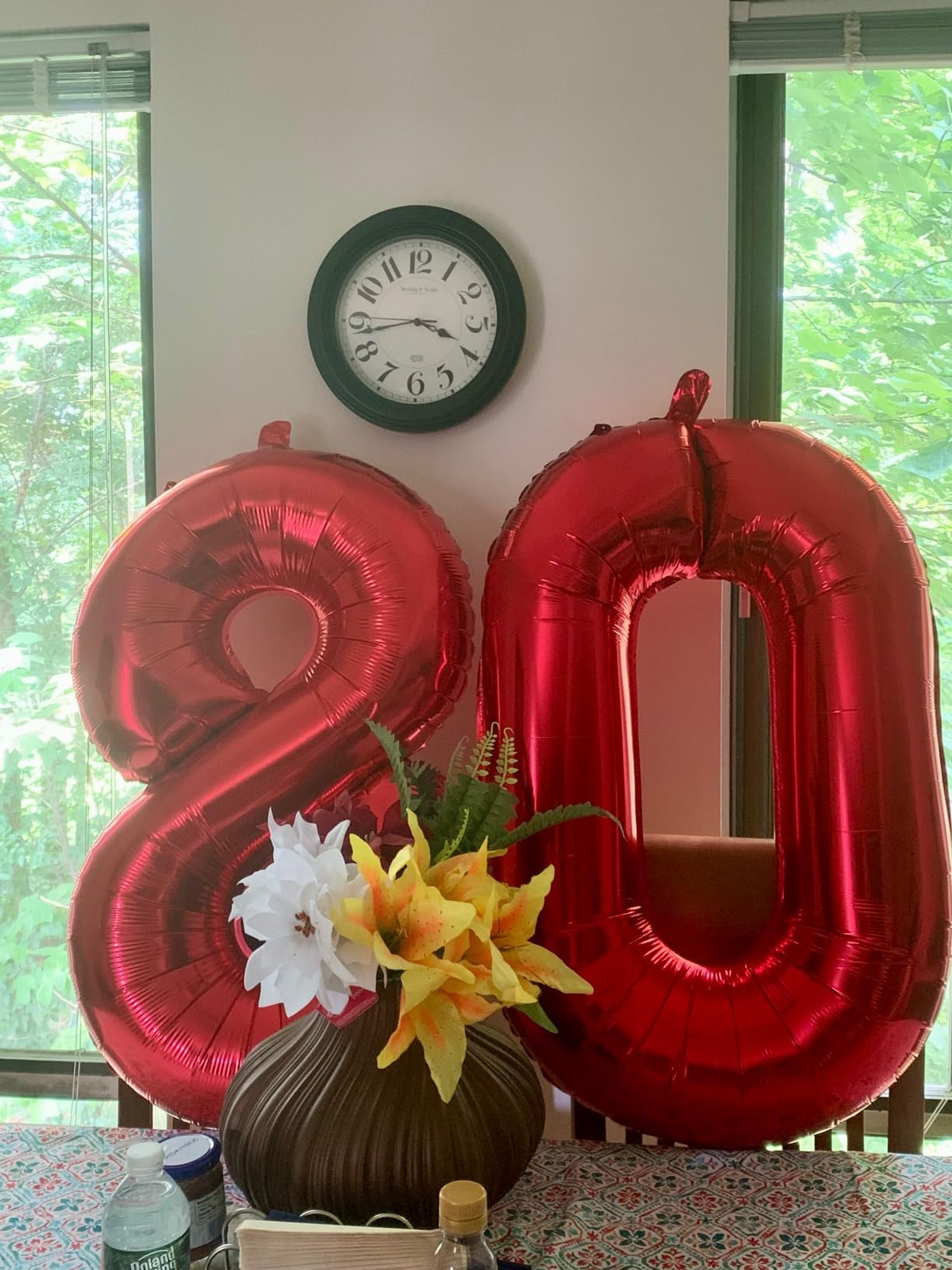 Mluchee 40in Red Number 9 Balloon – Large Birthday Party Decor