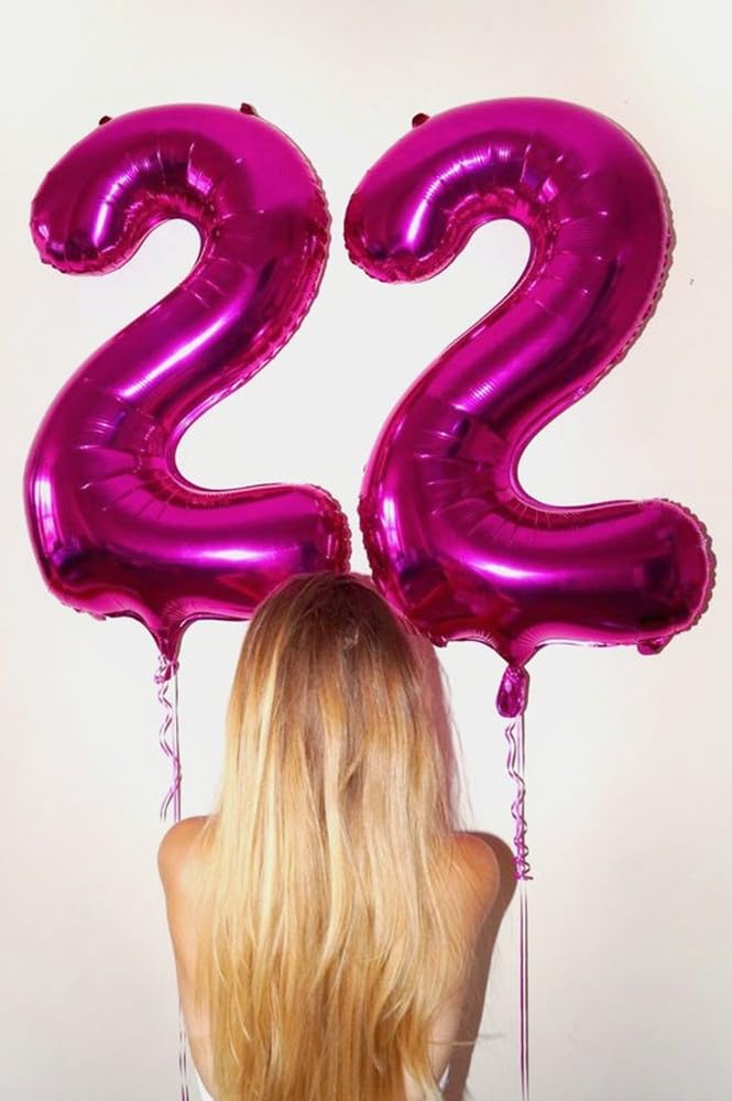 Mluchee 40in Number 7 Balloon - Hot Pink Birthday & Event Decor