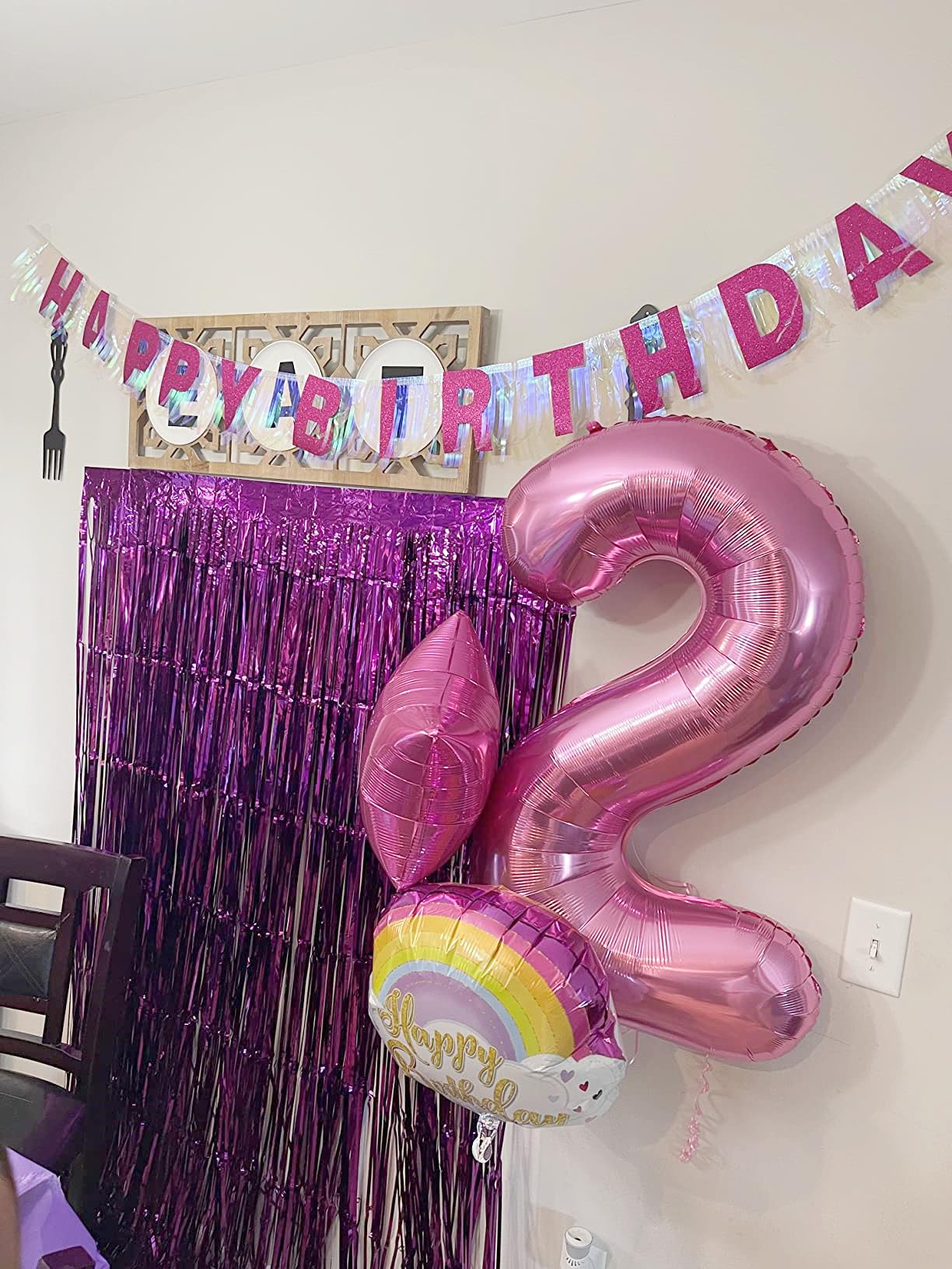 Mluchee Pink 40-Inch Number Balloon 4 – Birthday, Graduation & Anniversary Decor