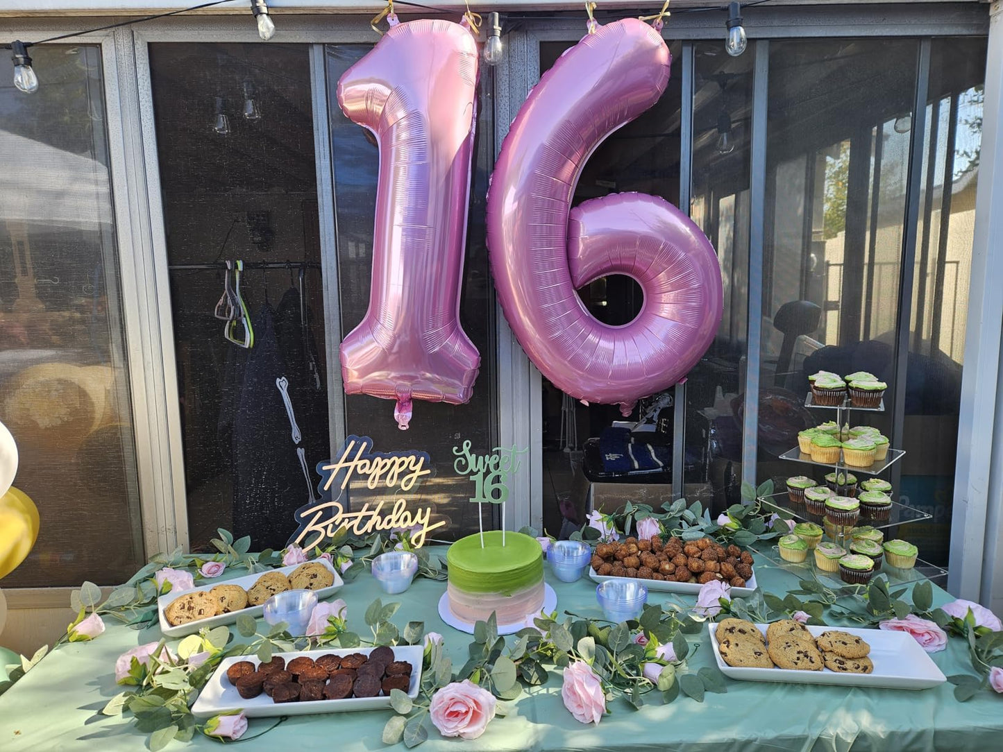 Mluchee Pink 40-Inch Number Balloon 4 – Birthday, Graduation & Anniversary Decor