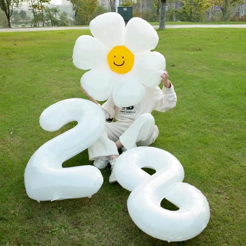 Mluchee 40-Inch Number 8 Balloon White – Giant Birthday, Wedding & Graduation Decor