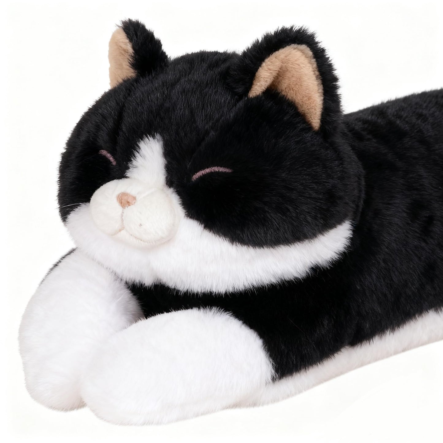 MMguai 40'' Giant Cat Plush - Jumbo Black Cat Long Body Pillow for Kids & Adults