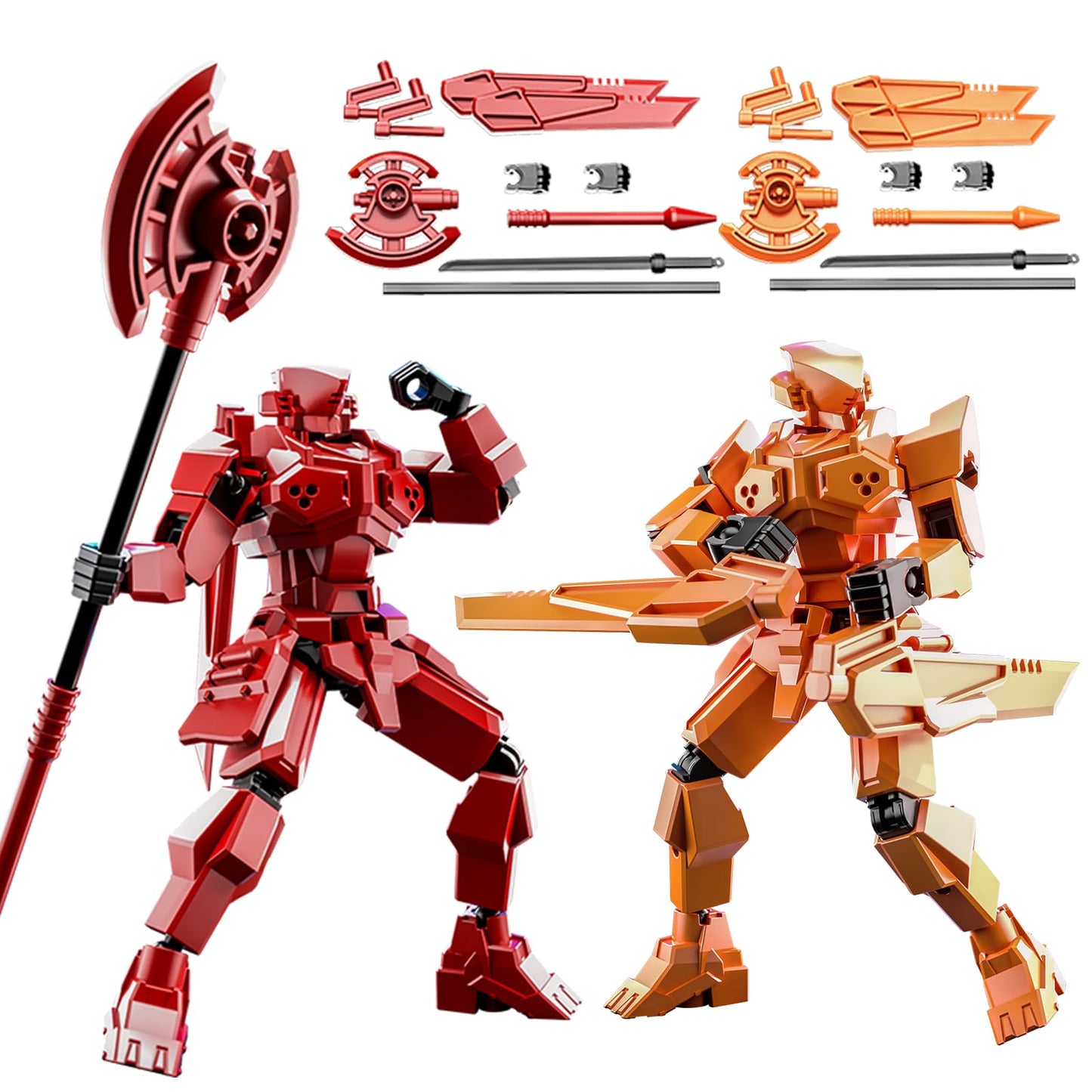 MMXBGS T13 Action Figure 2Pack – Pre-assembled Titan Warriors with Full Articulation