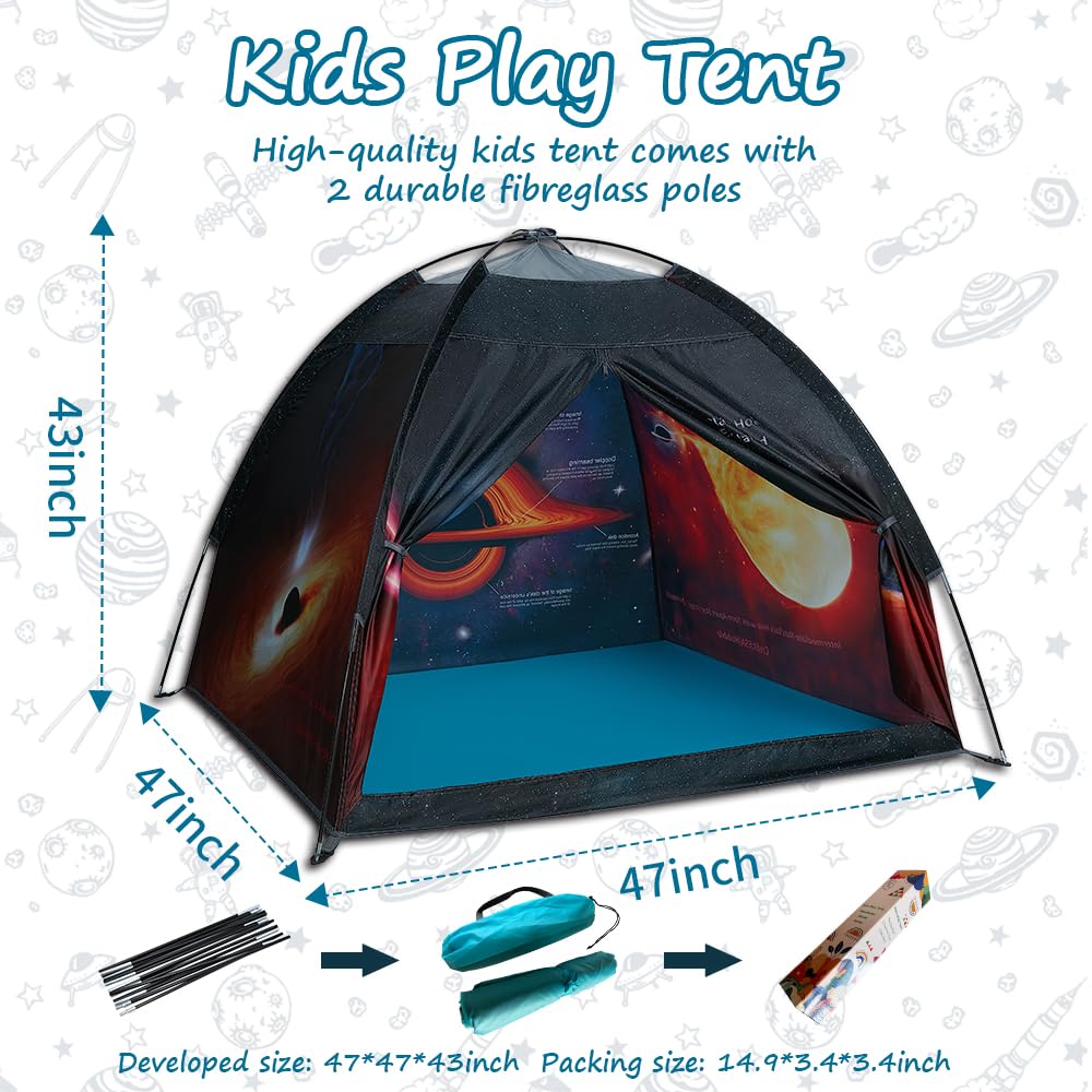 Mnagant Black Hole Play Tent – Space World Dome for Indoor/Outdoor Imaginative Play (47 x 47 x 43 in)