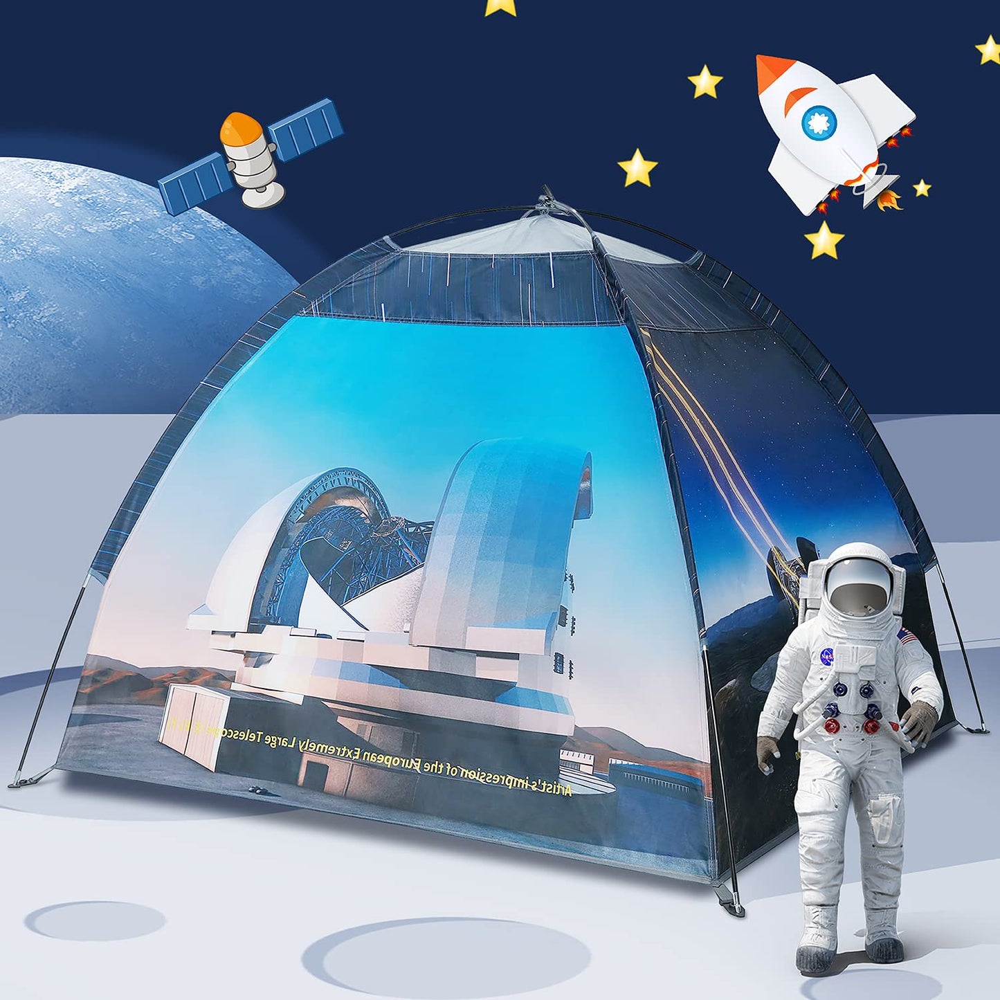 Mnagant Magnetic Kids Play Tent – 61x61x45 Observatory Space Dome