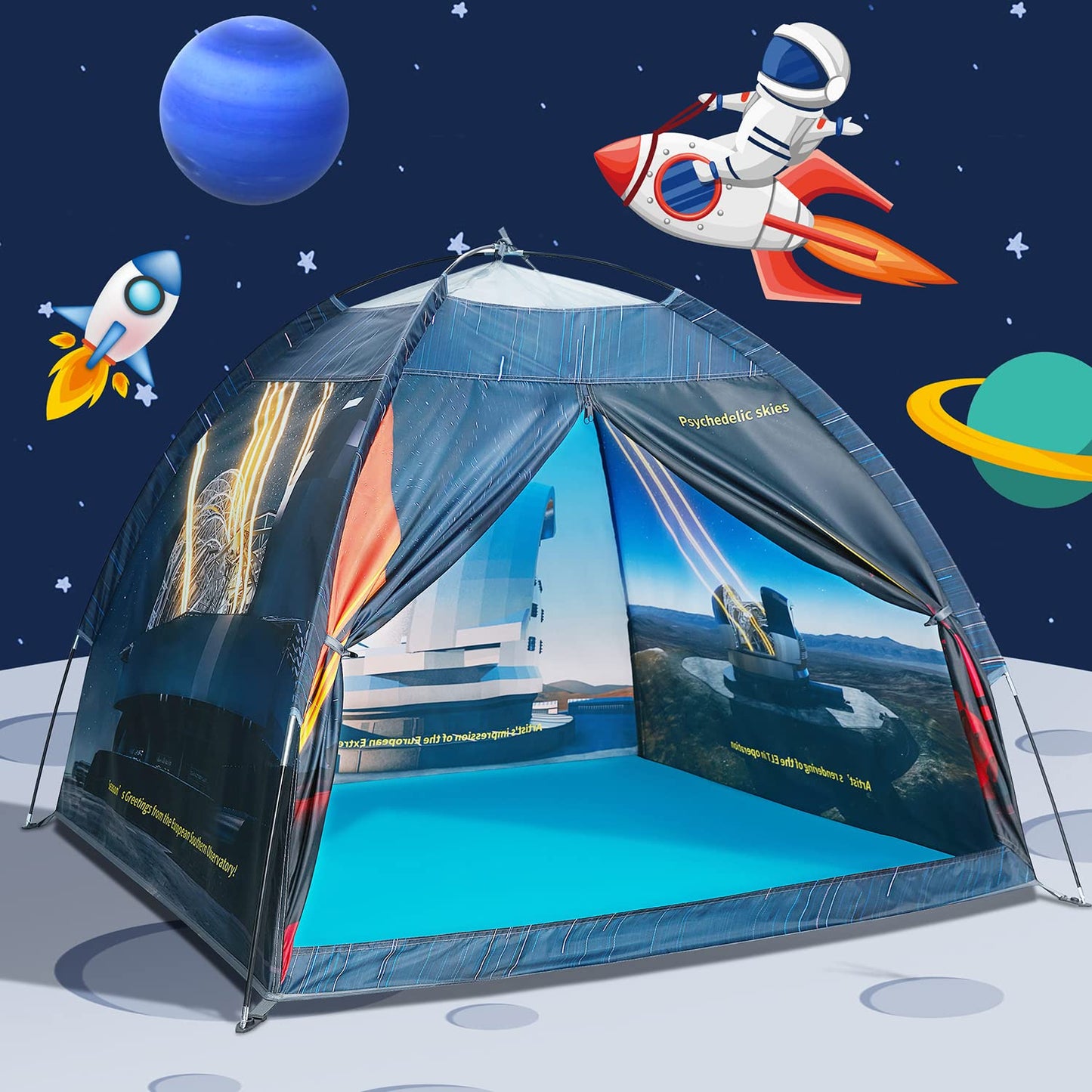 Mnagant Magnetic Kids Play Tent – 61x61x45 Observatory Space Dome