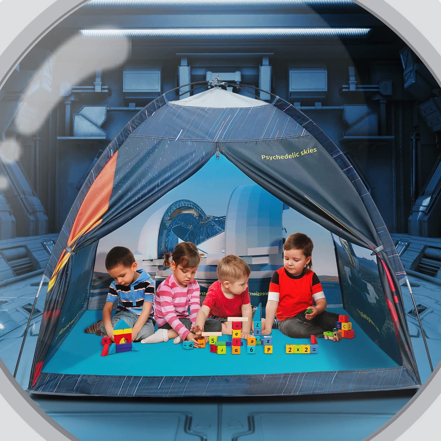 Mnagant Magnetic Kids Play Tent – 61x61x45 Observatory Space Dome