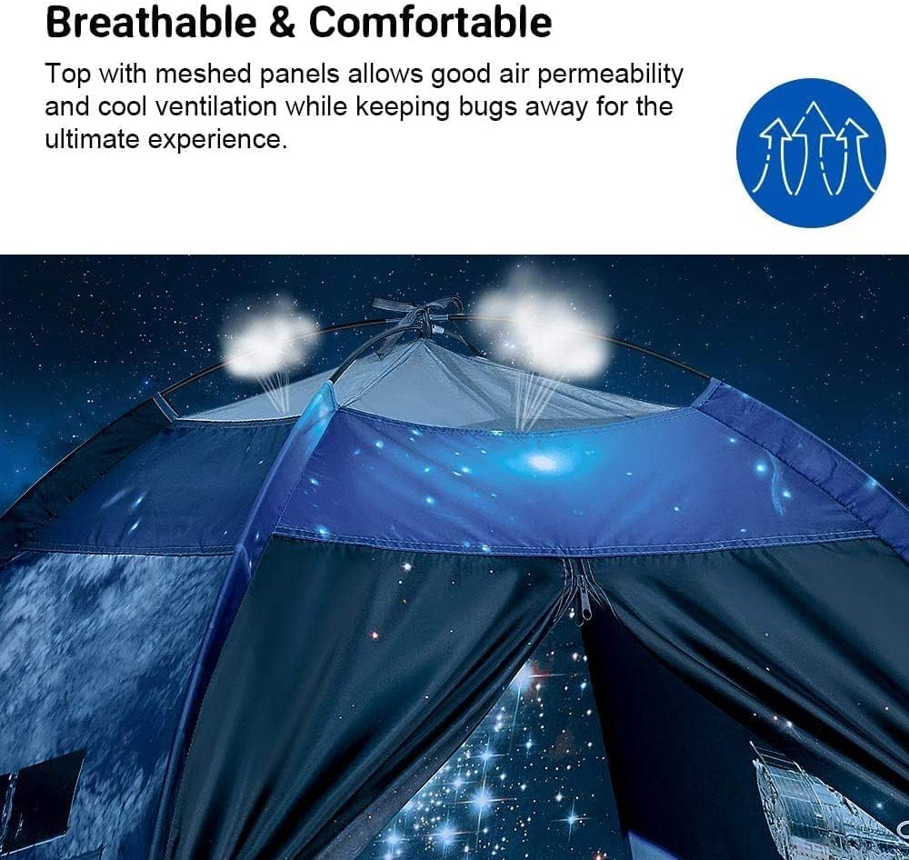 Mnagant Space Shuttle Atlantis Play Tent – Hubble Dome for Kids | Indoor Pop-Up Playhouse 47x47x43
