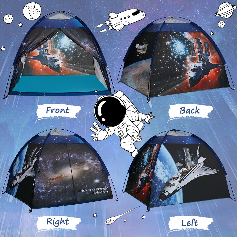 Mnagant Space Shuttle Atlantis Play Tent – Hubble Dome for Kids | Indoor Pop-Up Playhouse 47x47x43
