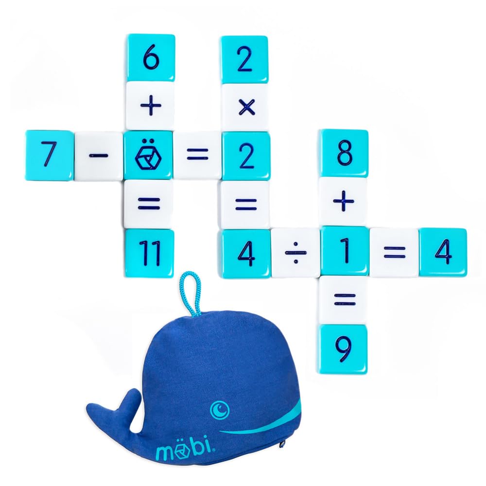 MÖBI Mobi Educational Math Game – Add Subtract Multiply & Divide in a Crossword Grid (Ages 8+)