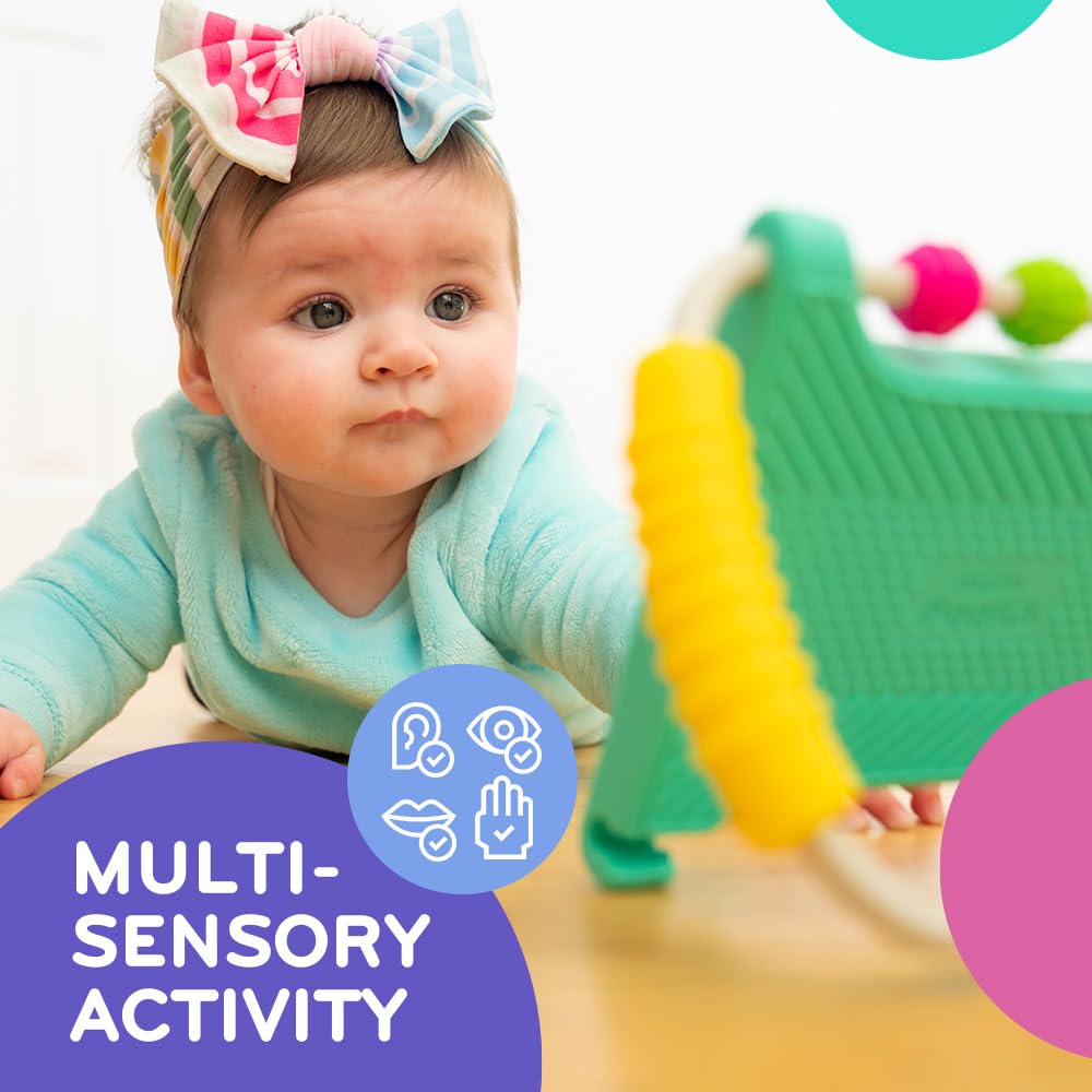 MÖBI Mobi Peeka Activity Toy – Tummy Time Mirror for Babies | Food-Grade Silicone, BPA & Phthalate Free