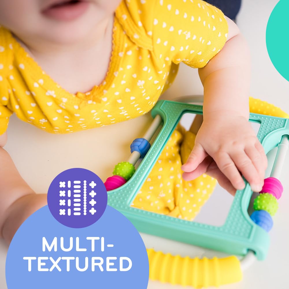 MÖBI Mobi Peeka Activity Toy – Tummy Time Mirror for Babies | Food-Grade Silicone, BPA & Phthalate Free