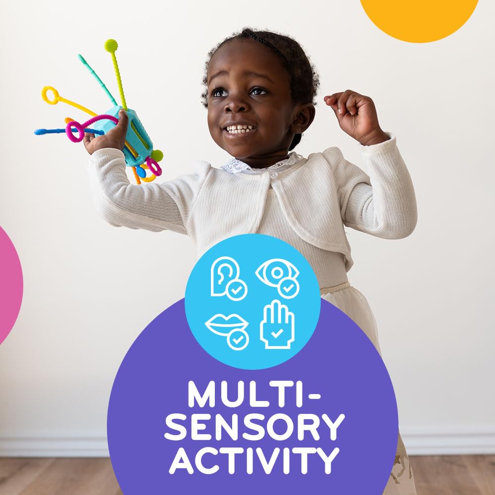 MÖBI Mobi Zippee Activity Toy — Sensory & Montessori Learning for Toddlers, BPA-Free Silicone