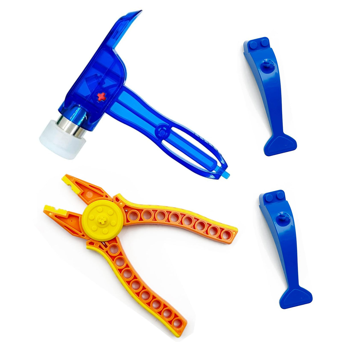 MOCBROPCS 4-in-1 Building Blocks Tool Kit – Pliers, Separator & Hammer for Technic Bricks