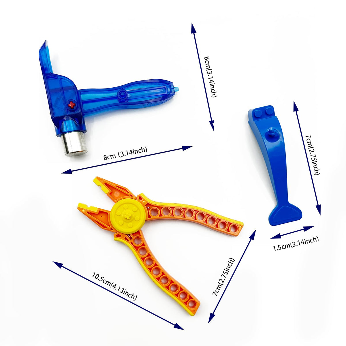 MOCBROPCS 4-in-1 Building Blocks Tool Kit – Pliers, Separator & Hammer for Technic Bricks