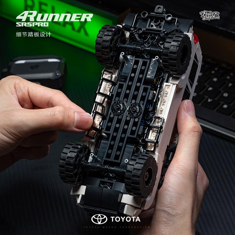 MOCBROPCS Toyota 4Runner SR5PRO Building Kit – Officially Licensed SUV with Display Container | 540 Pieces