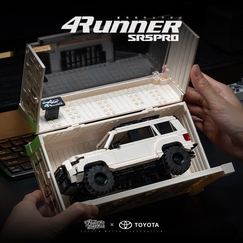 MOCBROPCS Toyota 4Runner SR5PRO Building Kit – Officially Licensed SUV with Display Container | 540 Pieces