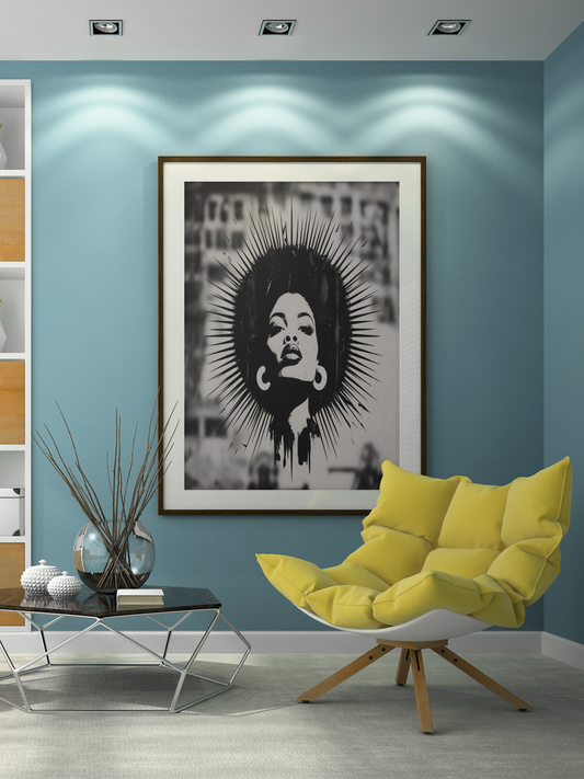 African Woman Art Print - Bold Feminine Decor