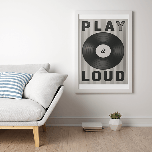 Vinyl Record Wall Art - Play It Loud