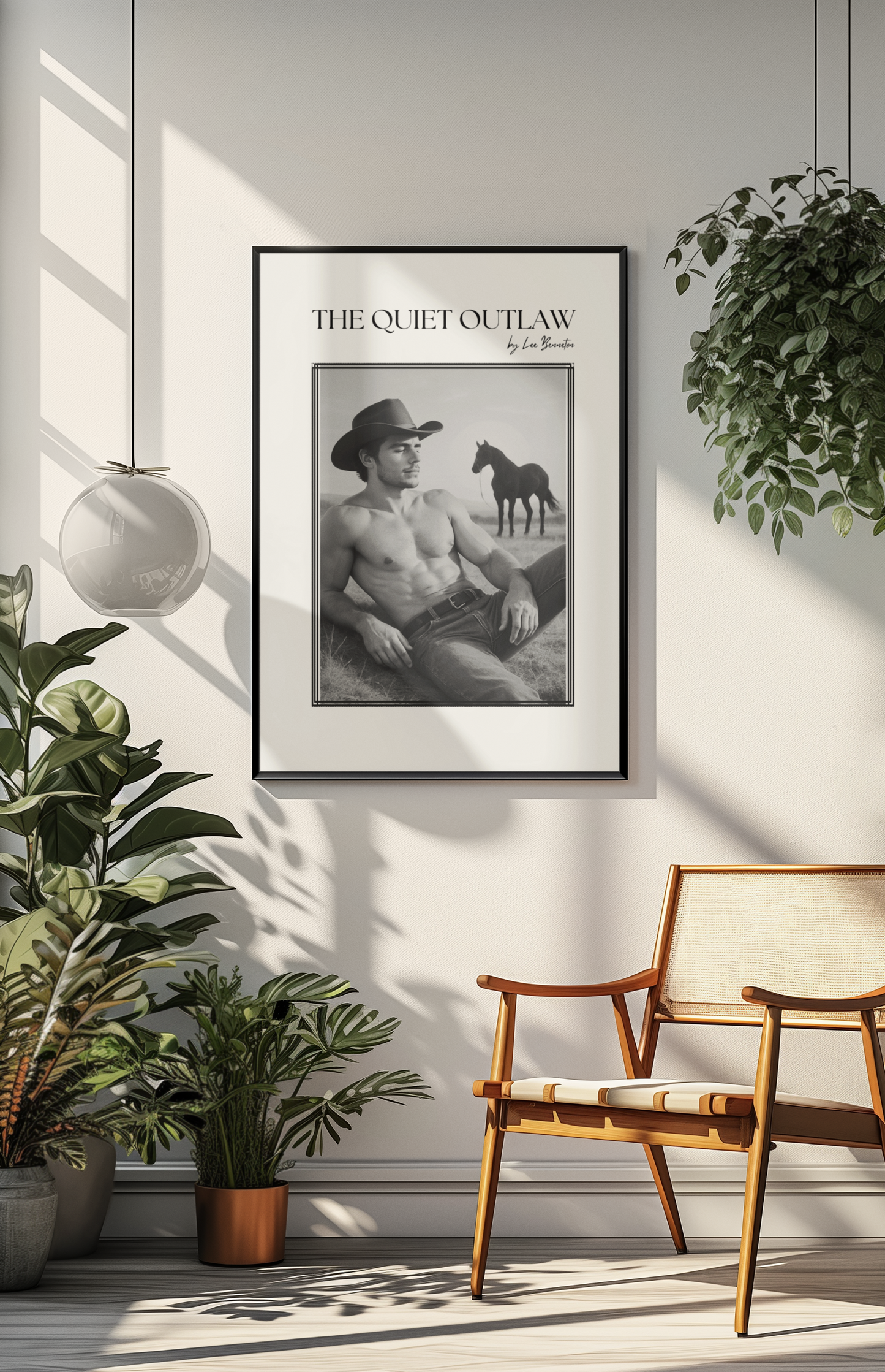 80s Western Cowboy Wall Art - The Quiet Outlaw
