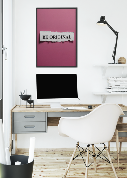 Be Original Wall Art – Inspirational Quote Poster