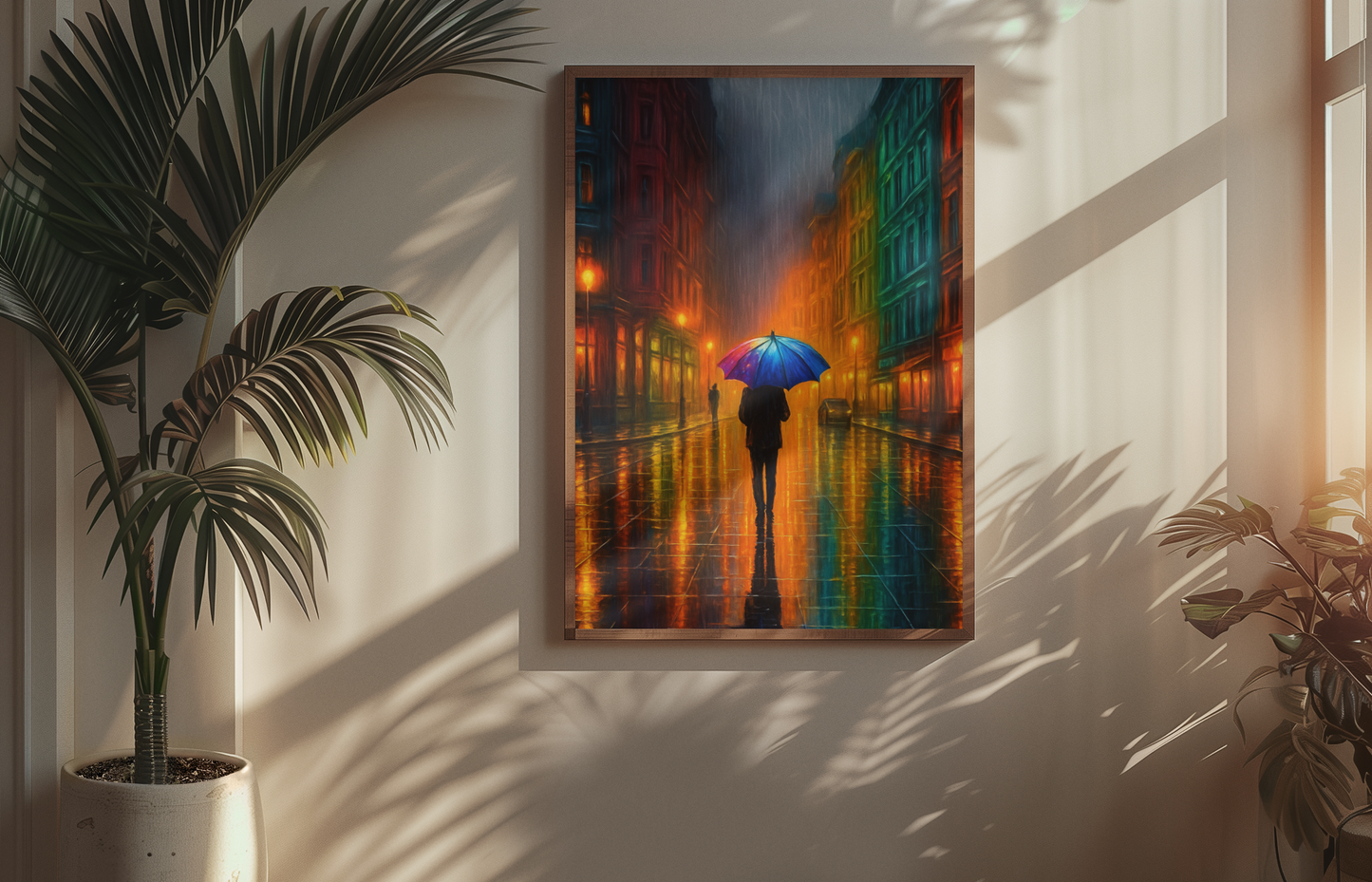 Moody Urban Street Scene Poster